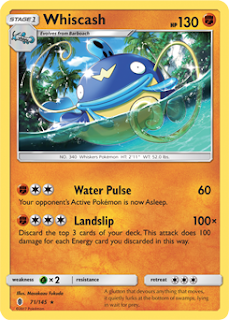 Whiscash Guardians Rising Pokemon Card