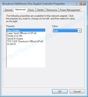 Network Adapter Flow control