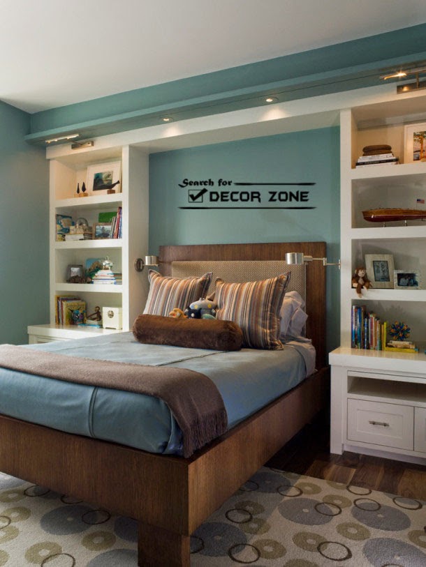 bedroom shelves: how and where to install shelves in the bedroom