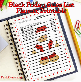 Going shopping on Black Friday? Here's a free planner printable so you can make your shopping list fun and cute while being organized enough to shop amidst the chaos. #blackfriday #plannerprintable #diypartymomblog