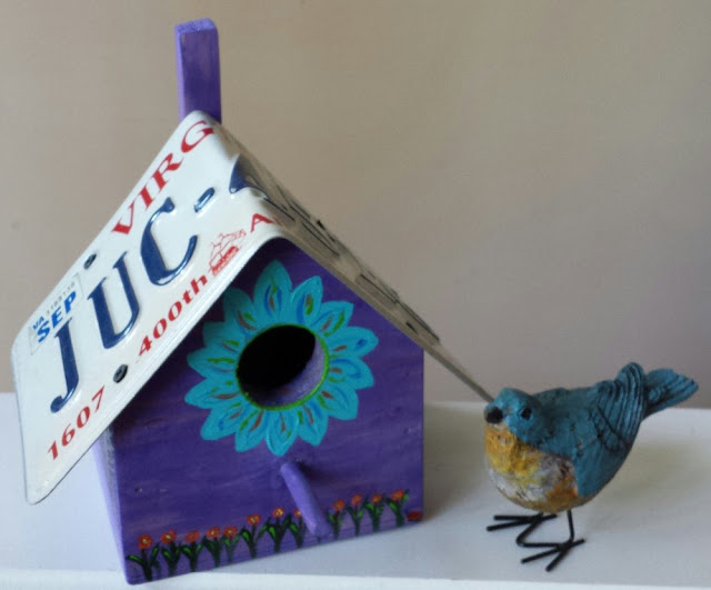 License Plate Birdhouse