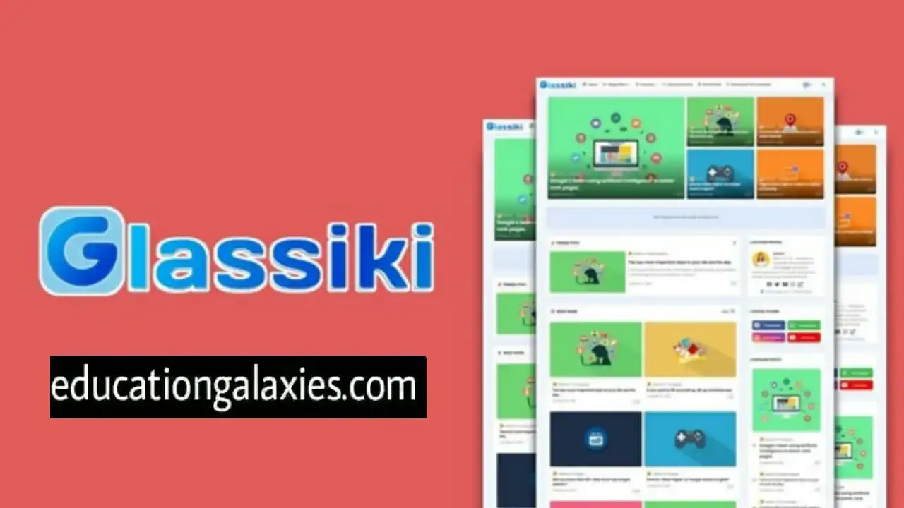 Glassiki Premium Blogger Template Free Download Now Latest