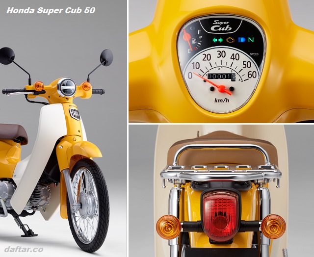 2017 Honda Super Cub 50 Features (Headlights, Speedometer, Stoplamp, Turn lights