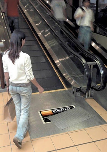 elevator and escalator advertisement