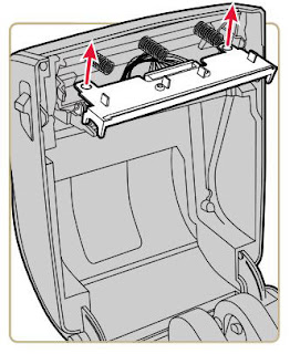 Retirando a cabeça de impressão da PC43t