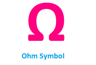 Resistance Unit Ohm Symbol