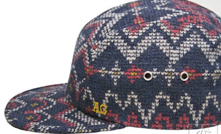 Side View Of Acapulco Gold Fair Isle Strapback Hat
