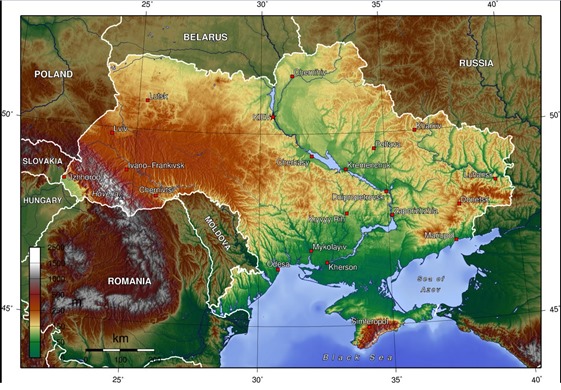 mapa d'Ucraïna