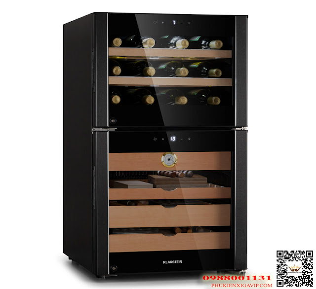 Bảo quản xì gà và rượu vang 2 trong 1 - tủ Klarstein EL Dorado 108L Tu-bao-quan-xi-ga-ket-hop-ruou-vang-klarstein-108l