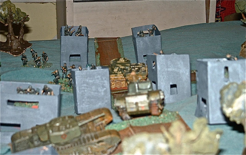 Turn Three: The Churchills start moving into the town. The Tiger tank  title=