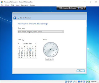  secara virtual sama dengan instalasi secara real pada komputer Tutorial Cara Install Windows 7 Dengan VirtualBox