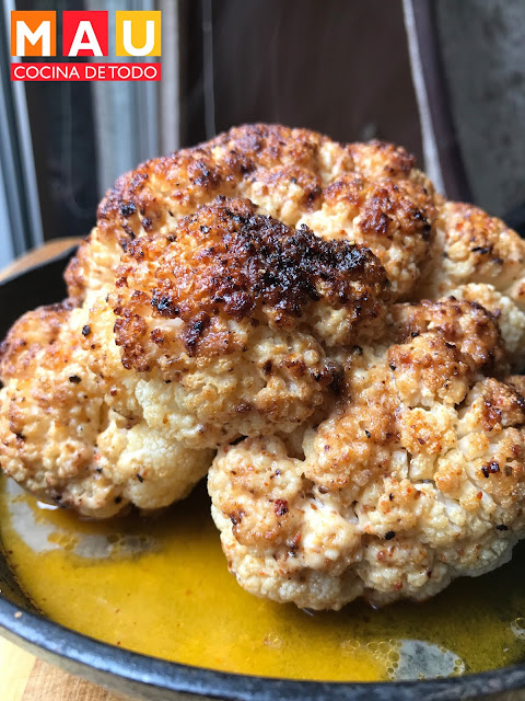 mau cocina de todo coliflor al horno facil rostizada