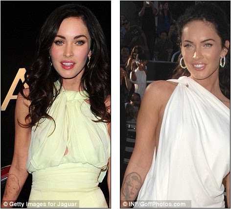 megan fox tattoos marilyn. Now you see it: Megan Fox#39;s