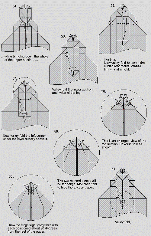 Origami Instructions King Cobra