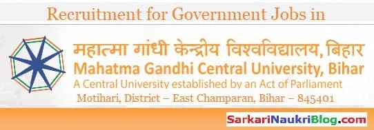 MGCU Bihar Government Jobs