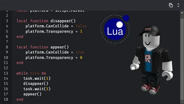 Bahasa pemrograman game Lua dipopulerkan oleh Roblox