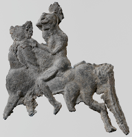 votive, horseman,  lead, Sparta, Ancient Greece, figurines