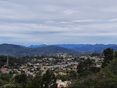 This is a view of Bedford in the Town of Coonoor from the place called Attadi which is located on a mountain called Tenneriffe. Coonoor is a Town in the Nilgiri district in Southern India in the State of Tamilnadu