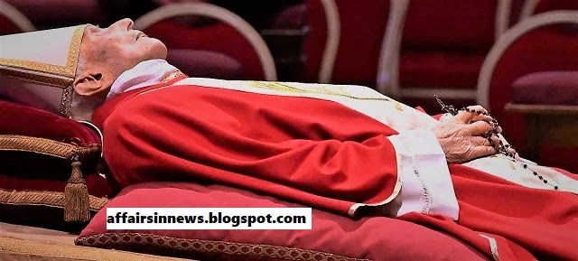 The body of the late Pope Emeritus Benedict XVI is on display in the chapel of the Mater Ecclesiae monastery where he lived mainly after his renunciation in 2013.