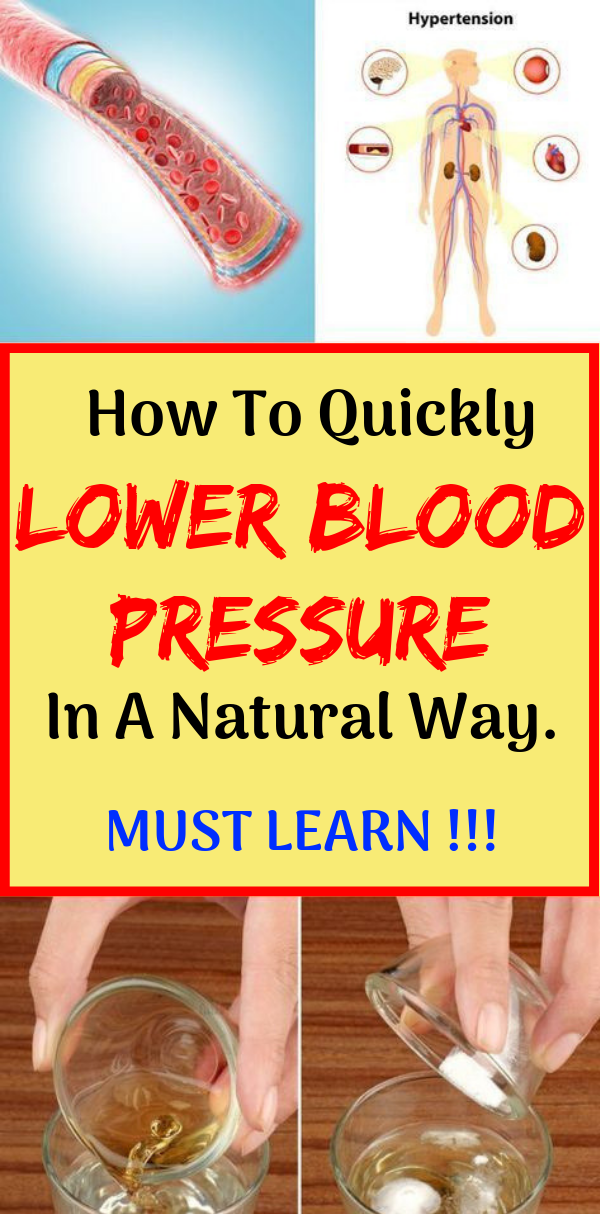 How to lower blood pressure quickly naturally