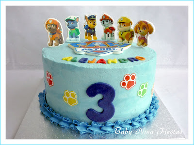 tarta de crema patrulla canina