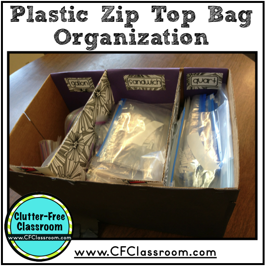Organizing and Managing Ziploc Bags {A Teacher DIY Project