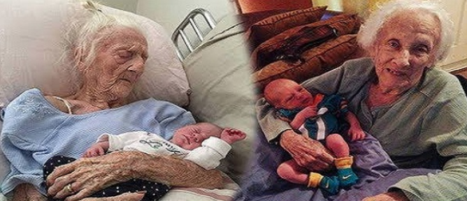 The old woman gave birth to a child at the age of 101