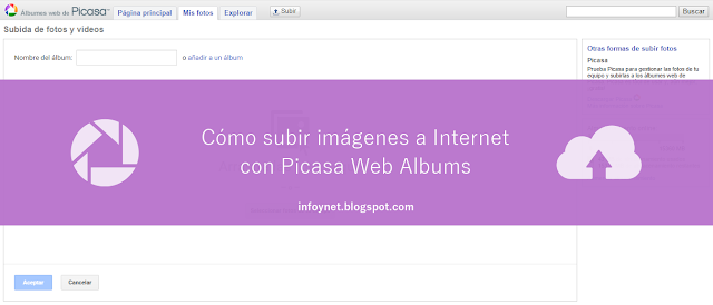 Cómo subir imágenes a Internet con Picasa Web Albums