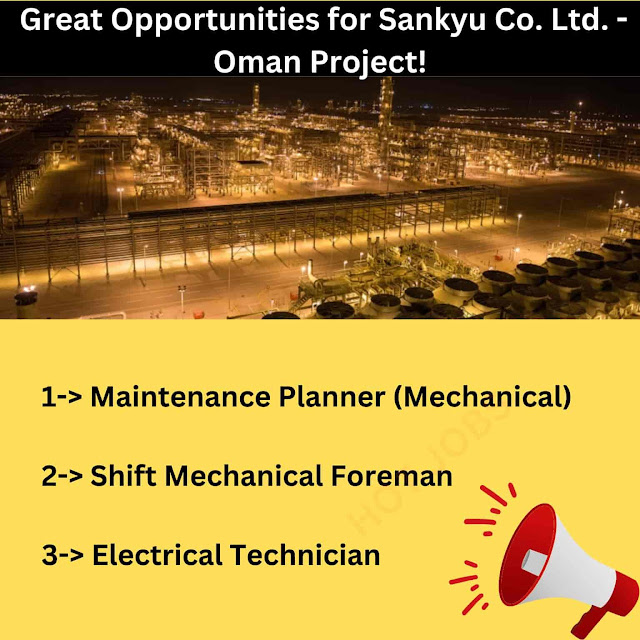 Great Opportunities for Sankyu Co. Ltd. - Oman Project!