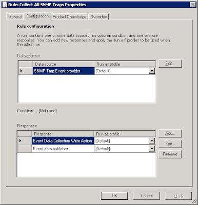 After creating the SNMP rule in Microsoft System Center Operations Manager, go back into the rule and edit the data sources to remove the OID