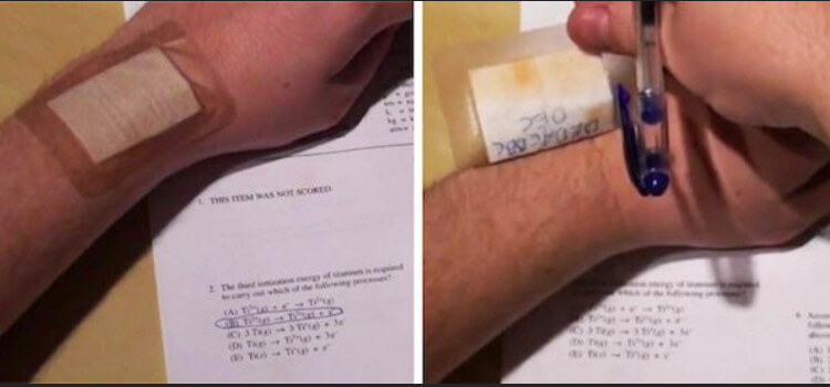 17 Students Who Took Cheating To Another Level - Band-aid Bandit