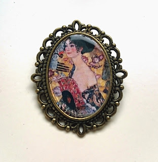 brooch klimt fan