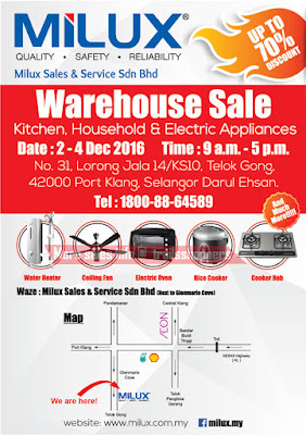Milux Warehouse Sale 2016