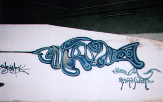 Graffiti fish sketch