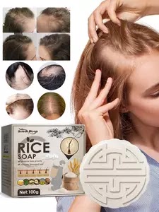 100g Rice Shampoo Soap Handmade Rice Soap Gentle Nourishing Care Water Conditioner Hair Rice Soap Growth Shampoo Cleansing I0v5 US $0.89 + Shipping: US $3.61