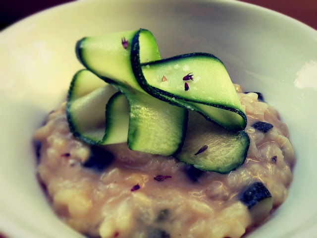 zucchini risotto-nem hverdagsmad-squash risotto-courgette hverdagsmad