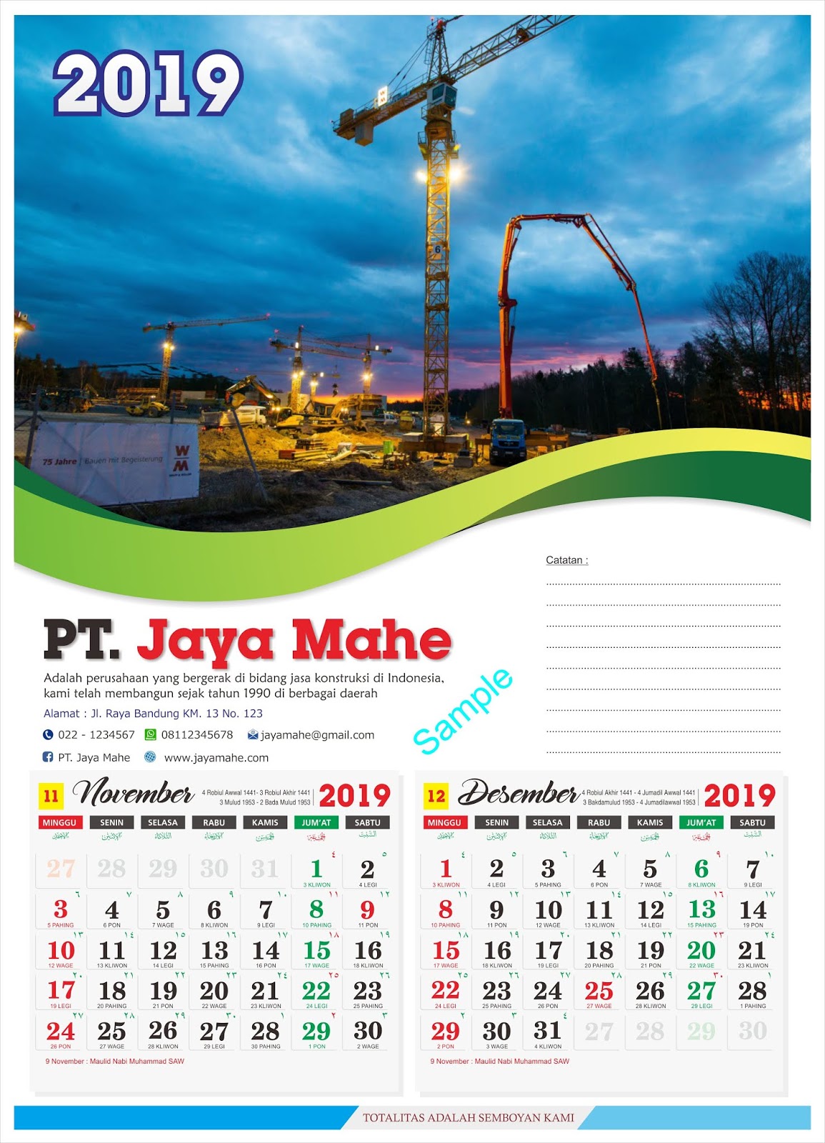  Download  Templat desain  Kalender  2021 lengkap penanggalan 