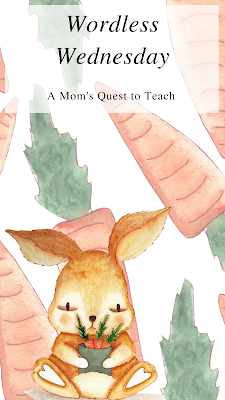 A Mom's Quest to Teach: Wordless Wednesday: carrot clip art background; bunny clipart