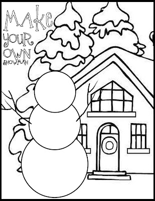 snowman crafts, snowman preschool activities and snowman kindergarten