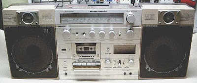 old school boombox