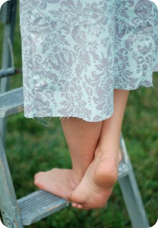 Hemline of my skirt.