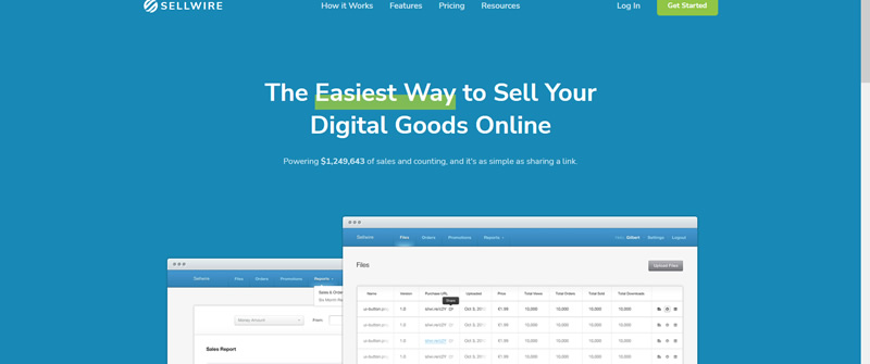 Sellwire platform for selling digital products