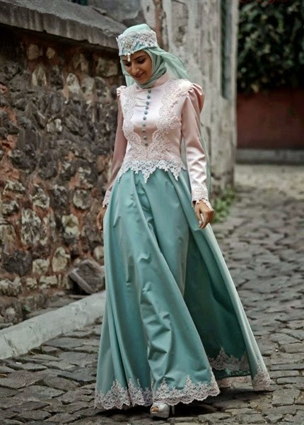 Contoh Baju Gaun Pengantin Muslim Islami Syar i Terbaru
