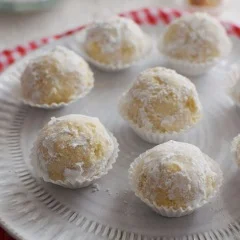 Receta para preparar galletas polvorosas de coco
