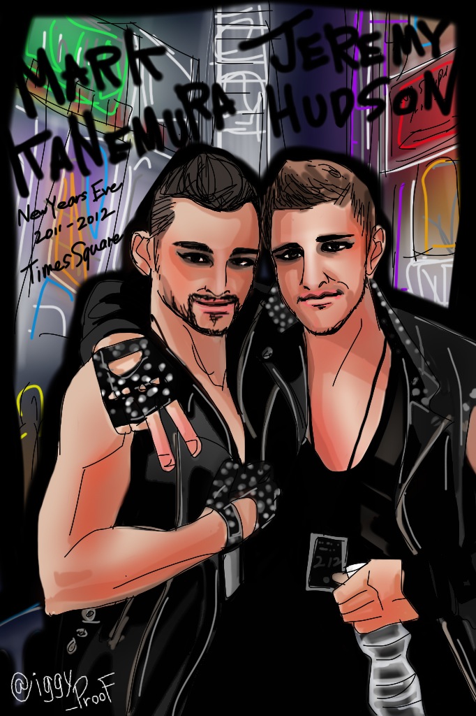 Mark Kanemura Jeremy Hudson 2011 2012 New Year's Eve in Times Square 