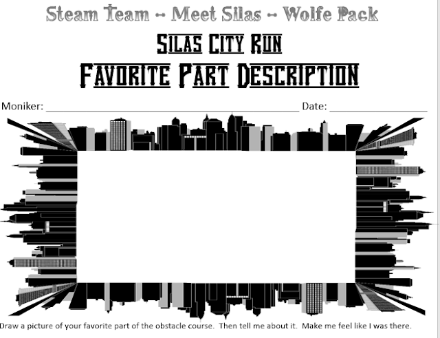 Fourth, fifth and sixth grade learners reflect on their Silas City Run experience by drawing then writing about their favorite part using this printable.