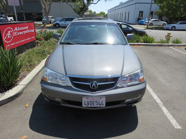 Headlights are clear and bright after cleaning & polishing at Almost Everything Auto Body.