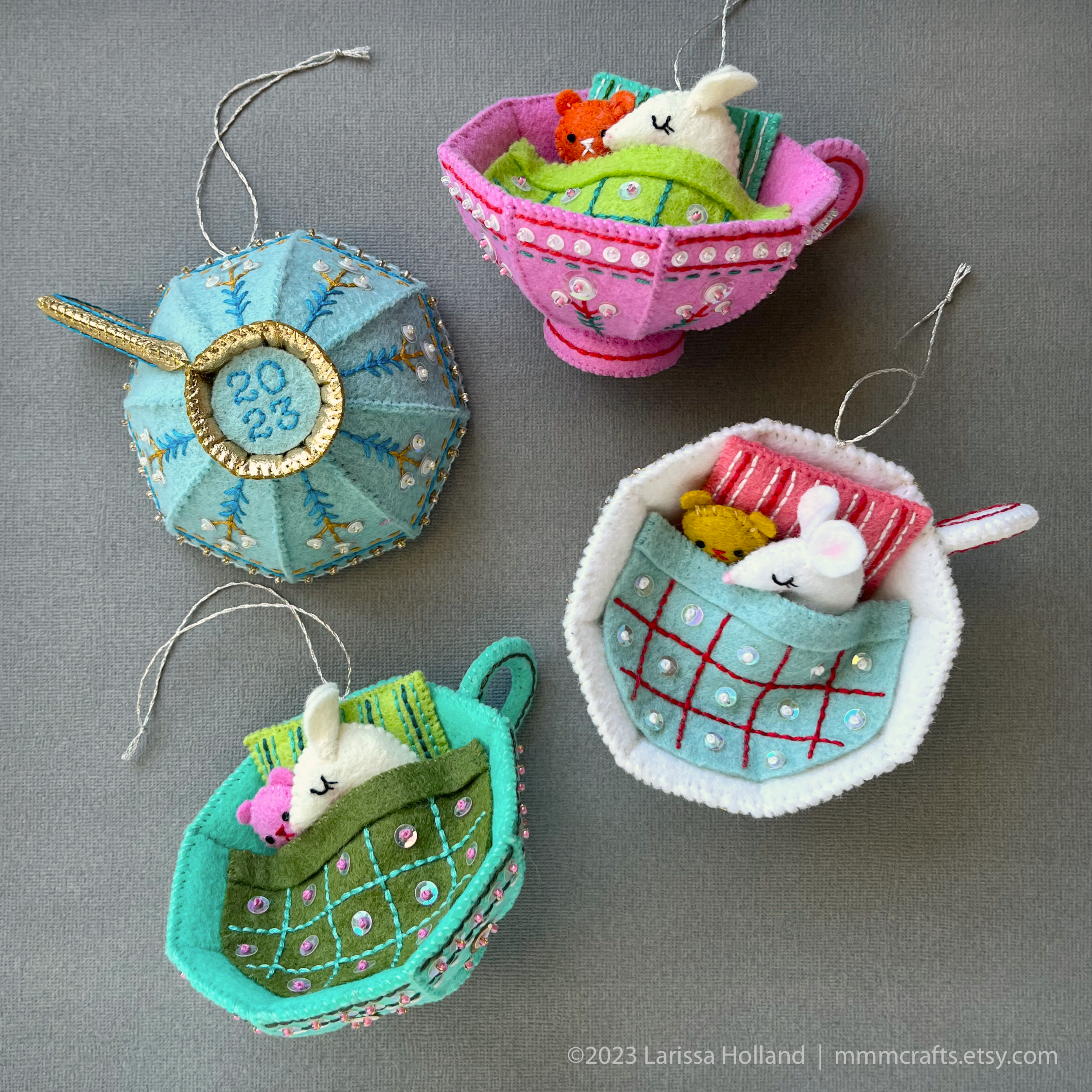 Mom Tea Cup Ornament Craft Kit (Makes 12)