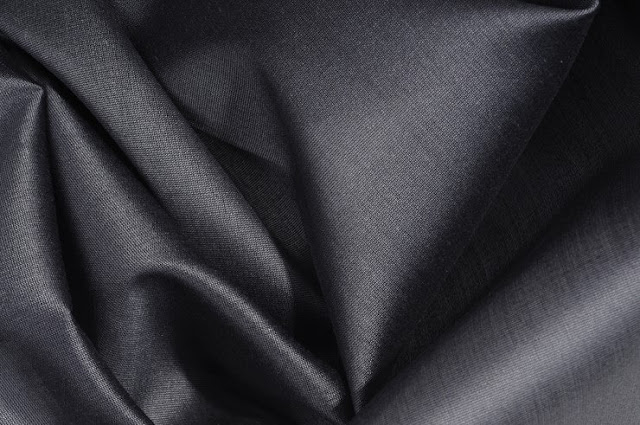 Graphite Grey Cotton Silk Fabric