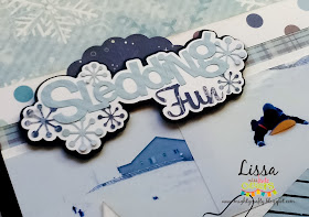 Sledding Fun layout with Miss Kate Cuttables
